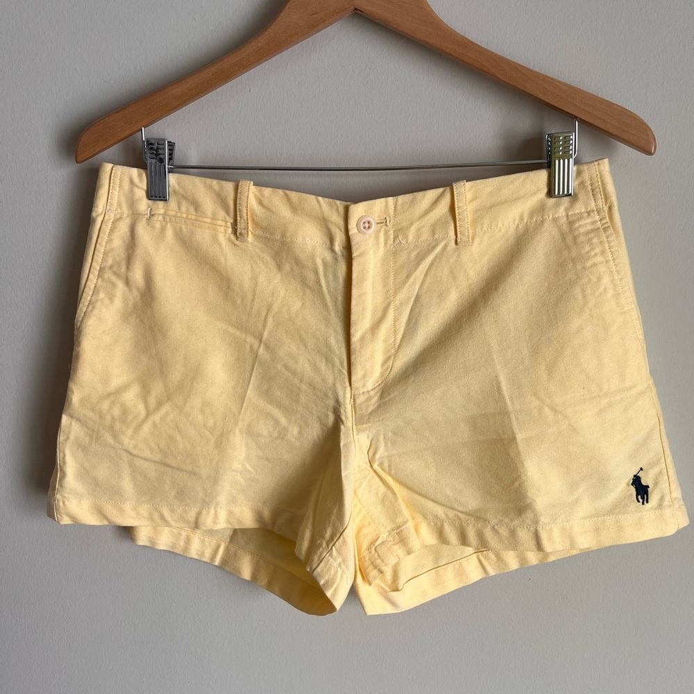Polo Ralph Lauren NWT Women's Yellow 100% Cotton Short Size 8 Preppy Classic